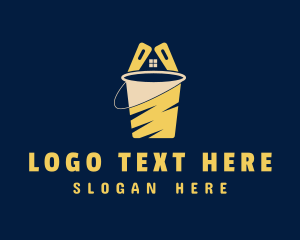 Painting - House Paint Bucket logo design