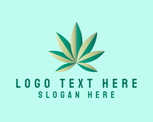 Hemp - Organic Marijuana Farming logo design