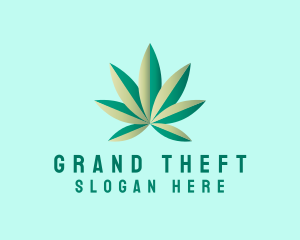 Organic Marijuana Farming Logo