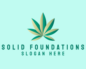 Organic Marijuana Farming Logo