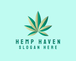 Organic Marijuana Farming logo design