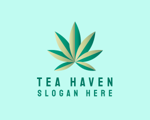 Organic Marijuana Farming logo design