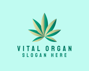 Organic Marijuana Farming logo design