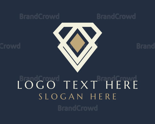 Diamond Gemstone Jewelry Logo