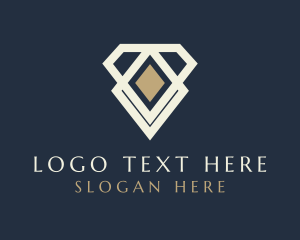 Interior Deign - Diamond Gemstone Jewelry logo design
