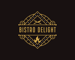 Gourmet Pizzeria Restaurant logo design