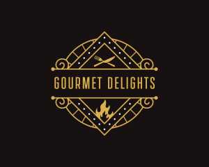 Gourmet Pizzeria Restaurant logo design