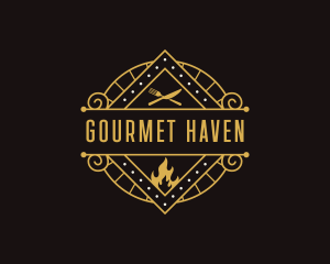 Gourmet Pizzeria Restaurant logo design