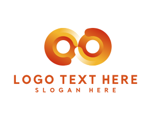 Advertising - Modern Circle Loops logo design