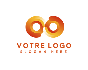 Modern Circle Loops  Logo
