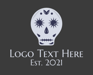 Taqueria - Gothic Sugar Skull logo design