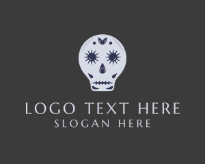 Tapas Bar - Gothic Festival Skull logo design