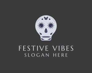 Festival - Gothic Festival Skull logo design