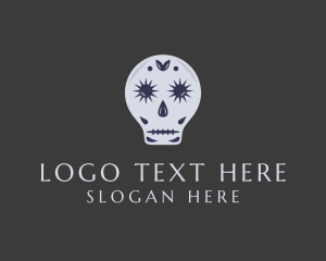 Dia De Los Muertos - Gothic Festival Skull logo design