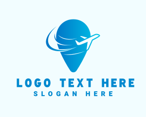 Travel - Travel Airplane Pin logo design