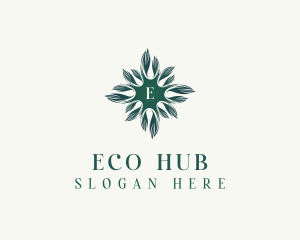 Eco Nature Leaves logo design