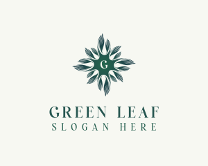 Eco Nature Leaves logo design