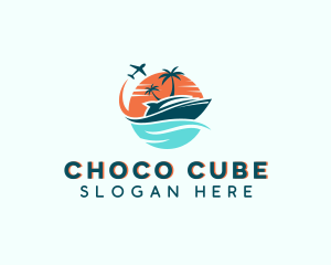 Tropical Vacation Travel Logo
