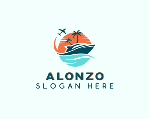 Tropical Vacation Travel logo design