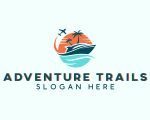 Tropical Vacation Travel logo design