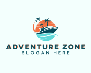 Tropical Vacation Travel logo design