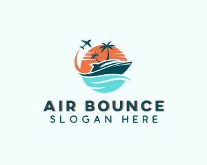 Tropical Vacation Travel logo design