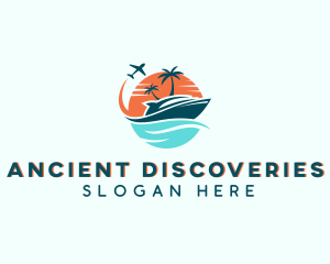 Tropical Vacation Travel logo design