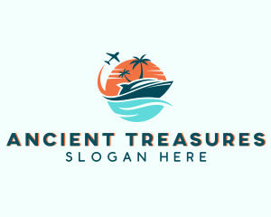 Tropical Vacation Travel logo design