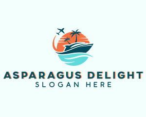 Tropical Vacation Travel logo design