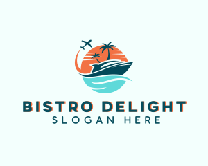 Tropical Vacation Travel logo design