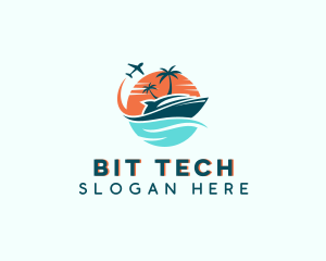 Tropical Vacation Travel logo design