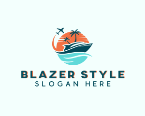 Tropical Vacation Travel logo design