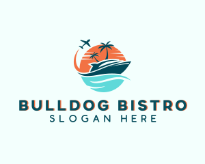 Tropical Vacation Travel logo design