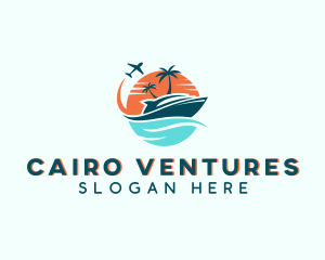 Tropical Vacation Travel logo design