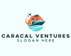 Tropical Vacation Travel logo design