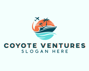 Tropical Vacation Travel logo design