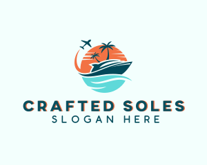 Tropical Vacation Travel logo design