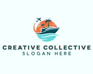 Tropical Vacation Travel logo design