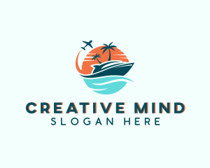 Tropical Vacation Travel logo design