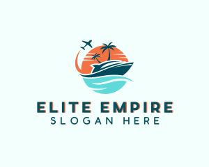 Tropical Vacation Travel logo design