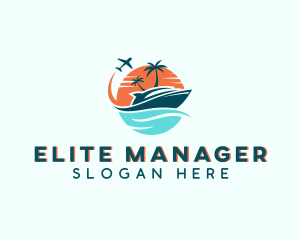 Tropical Vacation Travel logo design