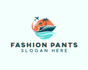 Tropical Vacation Travel logo design