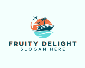 Tropical Vacation Travel logo design