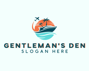 Tropical Vacation Travel logo design