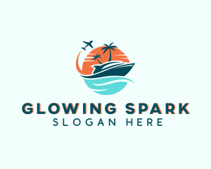 Tropical Vacation Travel logo design