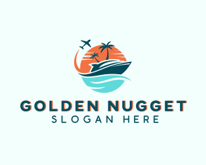 Tropical Vacation Travel logo design