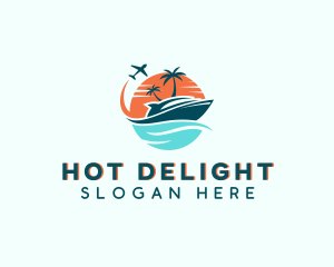 Tropical Vacation Travel logo design