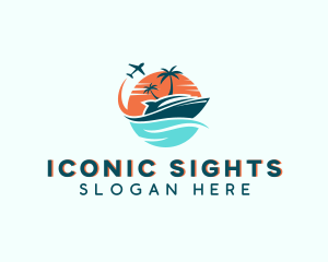 Tropical Vacation Travel logo design