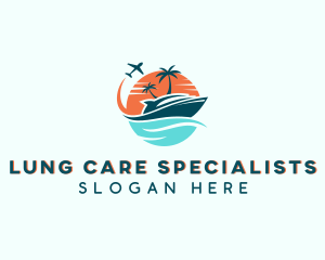 Tropical Vacation Travel logo design