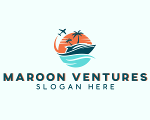 Tropical Vacation Travel logo design